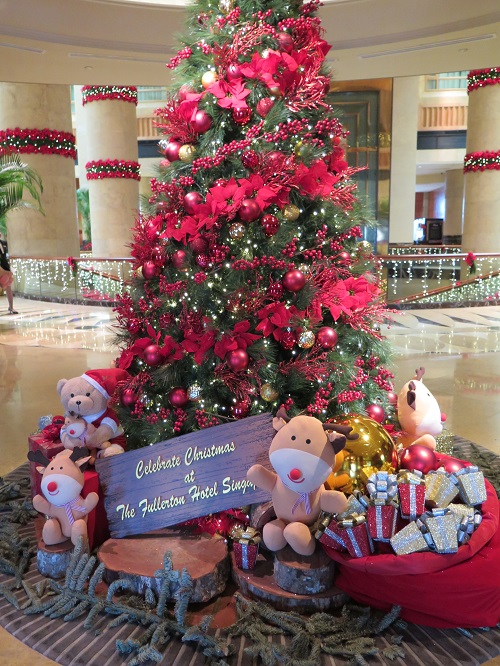 【シンガポール 観光情報 】フラトンホテルのカワイイ☆クリスマスデコレーション
