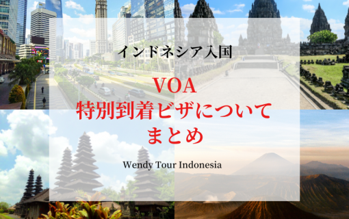【インドネシア入国】VOA（ビザ オン アライバル/特別到着ビザ）についてまとめ