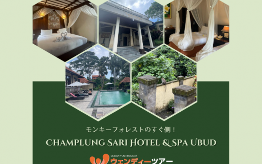 【バリ島ホテル】モンキーフォレストのすぐ側！Champlung Sari Hotel & Spa Ubud